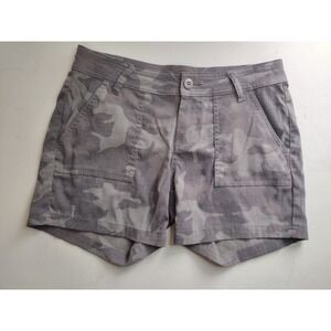 Prana Womens Size 6 Camo Cargo Shorts Lightweight Outdoor Adventure Casual